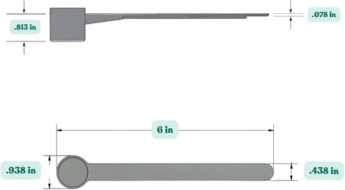 6.5 mL Long Handle Plastic Measuring Spoon - Image 2