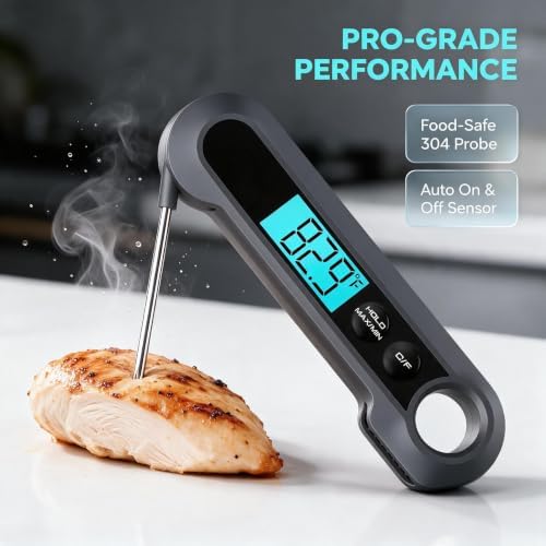 Digital Grill Meat Thermometer with Magnetic Back - Image 5