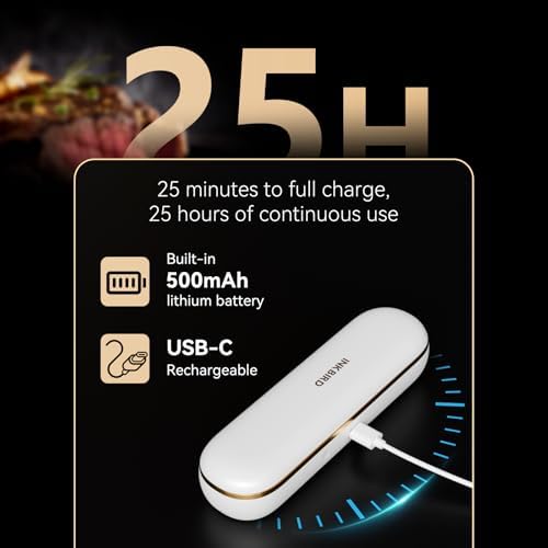 INKBIRD Wireless Meat Thermometer INT-11S-B, Bluetooth 5.4 Thermometer with Ultra-High Detection Accuracy of ±0.5°F, 5 Sensors in 1 Probe Smart Meat Thermometer for Grills, Ovens, Smokers, Air Fryers - Image 4