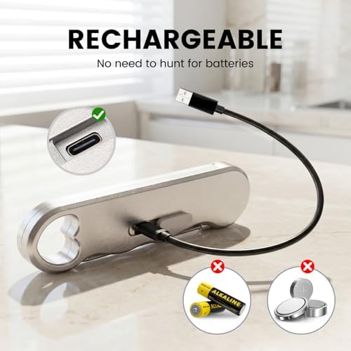 0.3s Fast Read Meat Thermometer – USB-C Rechargeable, Silvery - Image 4