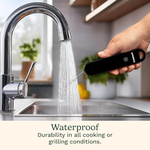 Cuisinart LED Digital Pro Instant Read Thermometer, Calibrated Ambidextrous Waterproof Meat Thermometer for Home & Grill, Lift to Wake Ultra Fast 0.6s Read Time, Home Gadget, BBQ, Smoker, Oil Fry - Image 3