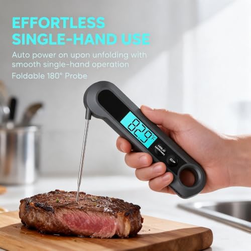 Digital Grill Meat Thermometer with Magnetic Back - Image 4