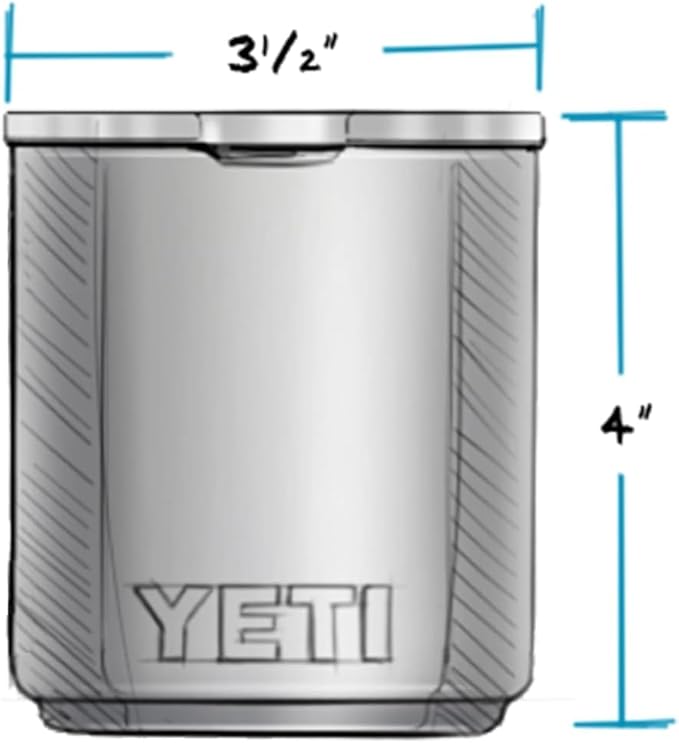 YETI Rambler 10 oz Stackable Lowball 2.0, Vacuum Insulated, Stainless Steel with MagSlider Lid, Black - Image 2