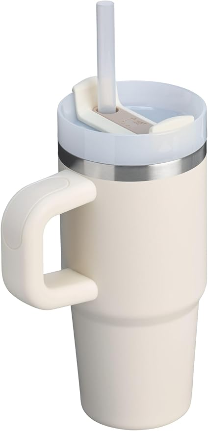 STANLEY Quencher H2.0 Tumbler with Handle and Straw 14 oz | Flowstate 3-Position Lid | Cup Holder Compatible for Travel | Insulated Stainless Steel Cup | BPA-Free | Cream 2.0 - Image 3