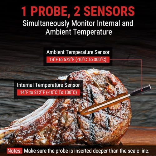 TempPro TempSpike 500 ft Wireless Meat Thermometer Digital for Cooking - Image 4