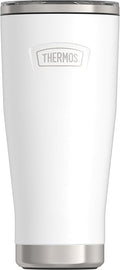 THERMOS ICON SERIES, Stainless Steel Tumbler with Slide Lock, 18 Ounce, White by Thermos