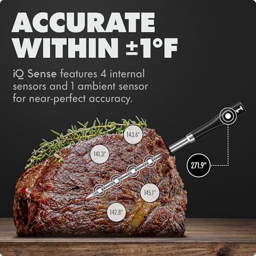 CHEF iQ Sense | Smart Wireless Meat Thermometer | 4 Ultra-Thin Probes | WiFi Unlimited Range | 1000°F Heat Safe | 5 Sensors | BBQ, Grill, Oven, Smoker, Air Fryer | Gen3 - Image 2