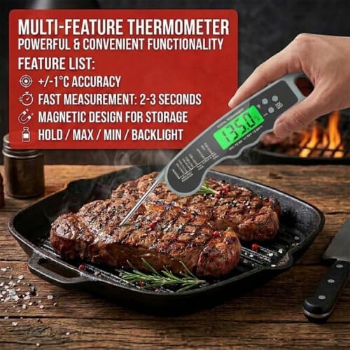 Meat Thermometer Digital Instant Read Food Thermometer for Oven & Cooking - Image 2