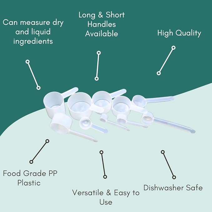 1 Tablespoon Long Handle Plastic Measuring Spoon - Image 6