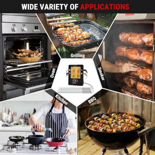 TempPro TempSync 650FT Bluetooth Meat Thermometer with 4-Probes, - Image 5