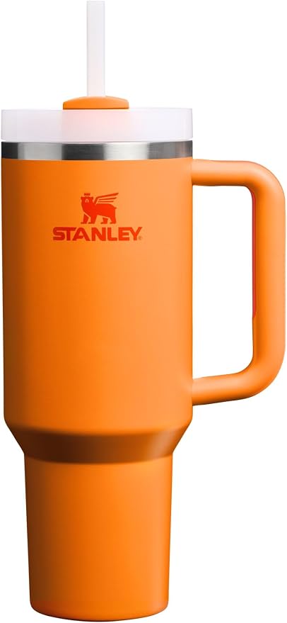 STANLEY Quencher H2.0 Tumbler with Handle and Straw 40 oz | Flowstate 3-Position Lid | Cup Holder Compatible for Travel | Insulated Stainless Steel Cup | BPA-Free | Goldenrod Coral by Unknown