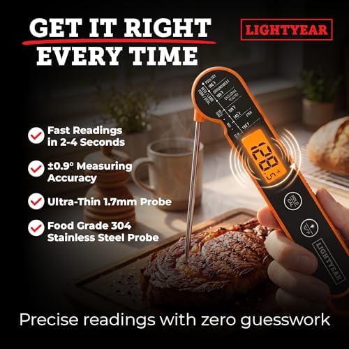 Lightyear Digital Meat Thermometer – Instant Read for Grilling - Image 2