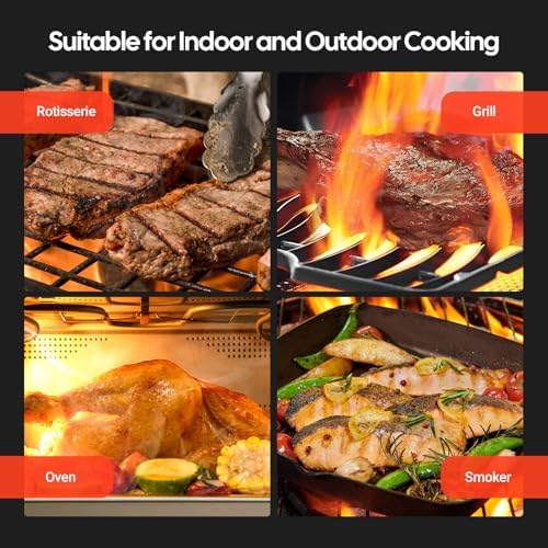 INKBIRD WiFi Wireless Meat Thermometer with 360°Readable LCD Standalone Base，4 Probes Digital Food Meat Thermometer with Remote Control for BBQ, Grill, Oven, Smoker, Rotisserie, Kitchen - Image 6