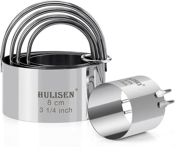 HULISEN Biscuit Cutter Set, Round Cookies Cutter by HULISEN