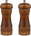 Pepper Mill - 5 inch Pepper Grinder Pepper Grinder Refillable Oak Salt and by Powstro