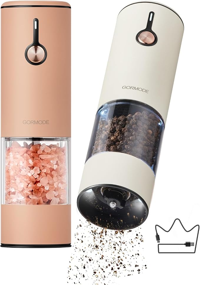 Electric Pepper Grinder and Salt Mill Set by GORMODEOfficial