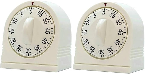 60 Minute Wind Up Timer, Visual Mechanical Timer by NUOSWEK