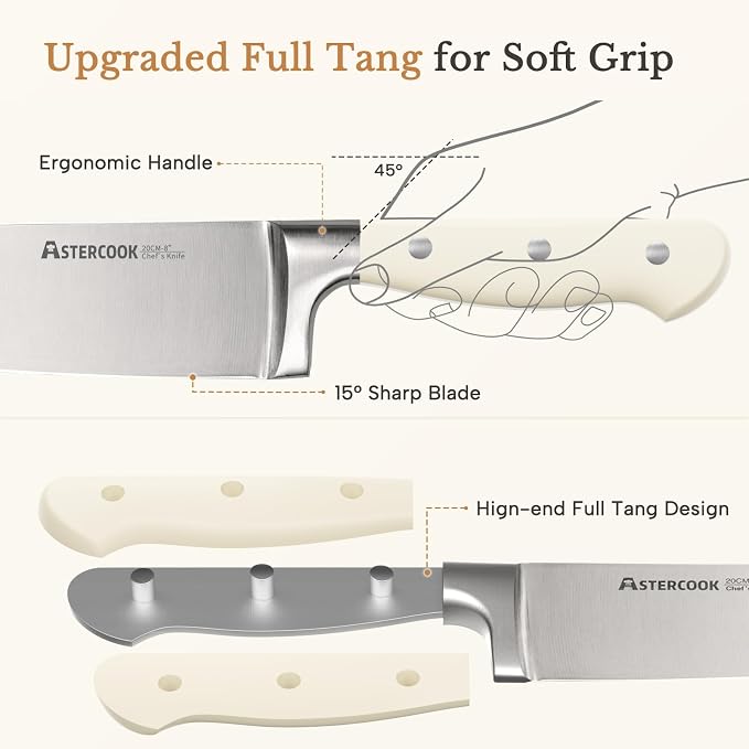 Knife Set, Astercook Kitchen Knife Set - Image 2