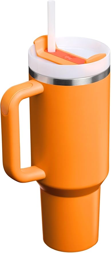 STANLEY Quencher H2.0 Tumbler with Handle and Straw 40 oz | Flowstate 3-Position Lid | Cup Holder Compatible for Travel | Insulated Stainless Steel Cup | BPA-Free | Goldenrod Coral - Image 3