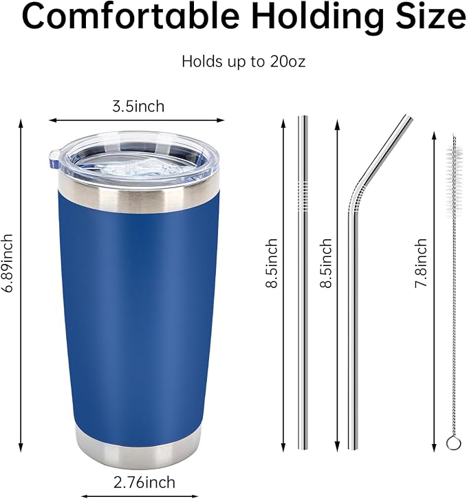 IEOVIEE 32 Pack, 20oz Stainless Steel Bulk Tumblers with Lids and Straws, Double Wall Insulated Travel Coffee Mug, Durable Powder Coated Tumbler Bulk Cup for Cold and Hot Drinks(Mixed Color) - Image 3