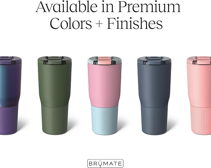 BrüMate Nav 25oz 100% Leak Proof Insulated Travel Tumbler with Magnetic BevLock™ Lid - Double Wall Cup-Holder Friendly Stainless Steel Mug (Dark Aura) - Image 2