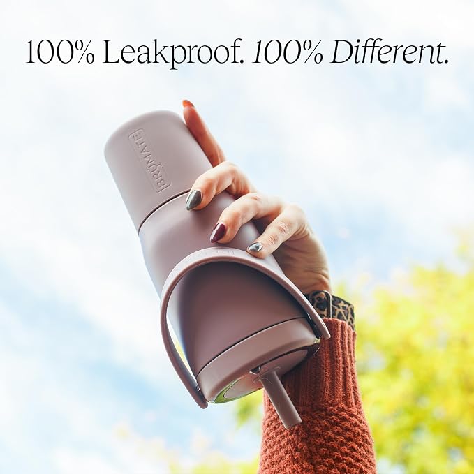 BrüMate Resa 25oz 100% Leakproof Travel Tumbler with Handle & Straw | Flexible SoftSip Straw | Silicone Sleeve for Durability | Stainless Steel | Cup Holder & Travel Friendly Water Bottle | (Mocha) - Image 4