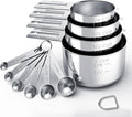 TILUCK Stainless Steel Measuring Cups & Spoons Set, Cups and Spoons, Kitchen by TILUCKBringsGoodLuck