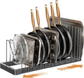 PanPanPal Pots and Pans Organizer under Cabinet, Expandable Pot Lid Organizer by PanPanPal