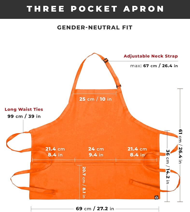 Chef Works Unisex Three Pocket Apron - Image 7