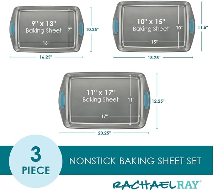 Rachael Ray Bakeware Nonstick Cookie Pan Set - Image 4