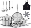 Meythway Pots and Pans Set Non Toxic, Kitchen Induction Cookware by QualityMeetsElegance