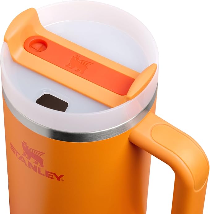 STANLEY Quencher H2.0 Tumbler with Handle and Straw 40 oz | Flowstate 3-Position Lid | Cup Holder Compatible for Travel | Insulated Stainless Steel Cup | BPA-Free | Goldenrod Coral - Image 2