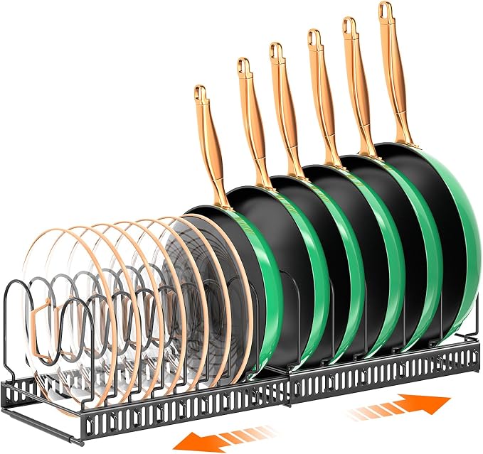 MUDEELA Pots and Pans Organizer Rack by MUDEELA