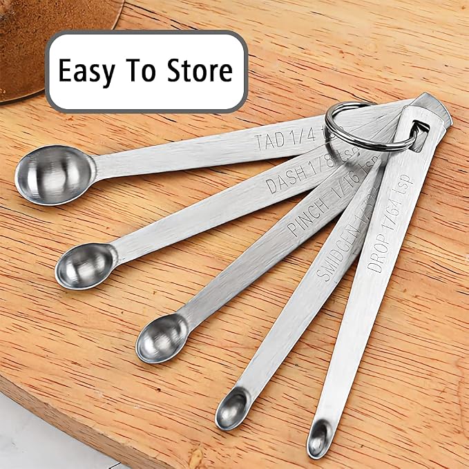 2PCS 1/64 Teaspoon Single Tiny Measuring Spoon, Small Individual Stainless - Image 4