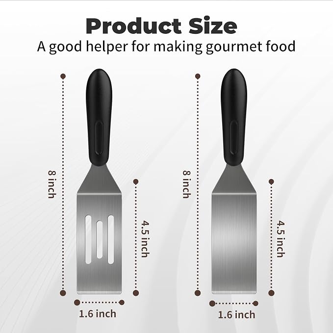 Stainless Steel Spatula Set, Mini Serving Spatula - Image 2