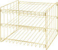 Kitchen Details 3 Tier Can Storage Organizer Rack in Gold by KitchenDetails