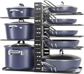 ORDORA Pots and Pans Organizer under Cabinet 14.55 Height, Adjustable 8-Tier by ORDORA