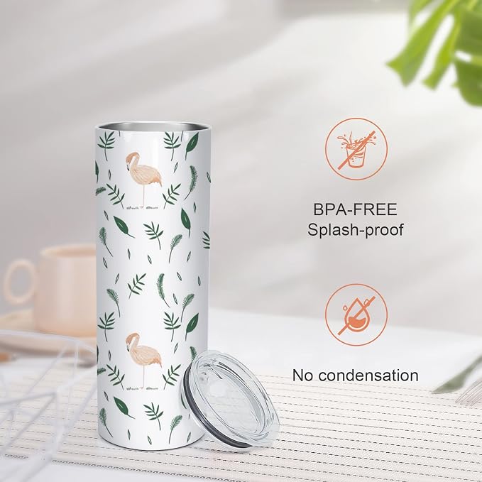 AGH 25 Pack Sublimation Tumblers Blank 20 OZ Straight Skinny Tumbler with Straw, Stainless Steel Double Wall Insulated Tumbler for Tumbler Press Machine - Image 5