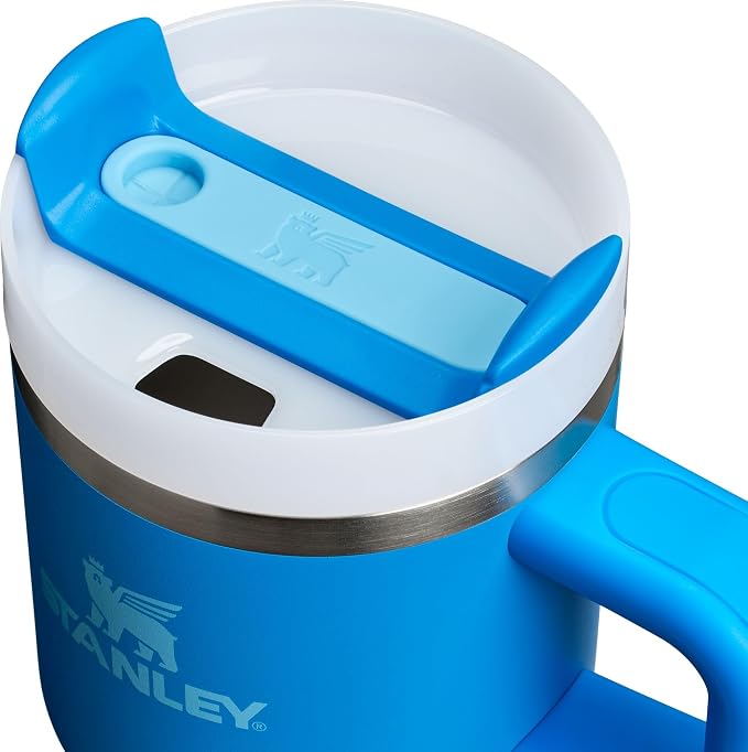 STANLEY Quencher H2.0 Tumbler with Handle and Straw 20 oz | Flowstate 3-Position Lid | Cup Holder Compatible for Travel | Insulated Stainless Steel Cup | BPA-Free | Azure - Image 2