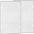 Tebery 2 Pack Heavy-Duty Wire Cooking Rack Baking Racks Fits Half Sheet Pan by Tebery