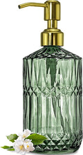 JASAI 18Oz Green Glass Soap Dispenser by JASAIHOME