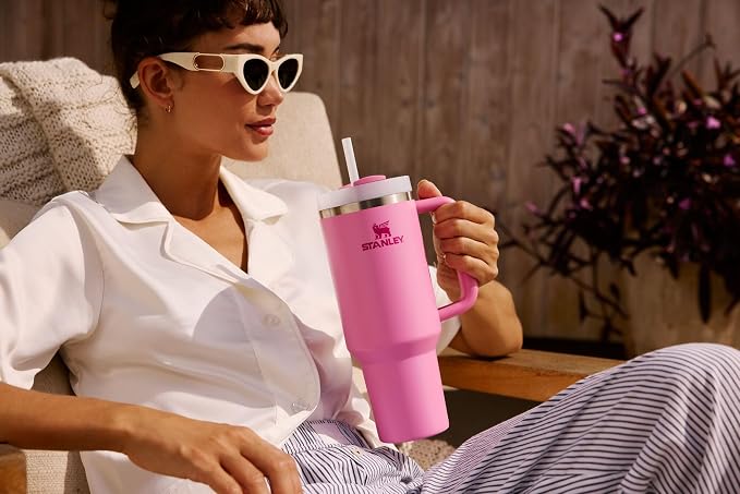 STANLEY Quencher H2.0 Flow State Tumbler, 14 oz, Blue Sky | Handle and Straw | 3-Position Lid | Cup Holder Compatible for Travel | Insulated Stainless Steel Cup | BPA-Free - Image 10
