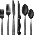 EWFEN 24-Piece Black Silverware Set by EWFEN