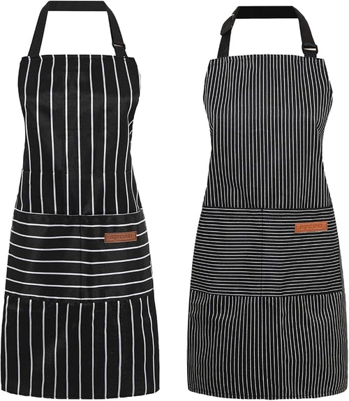 2 Pack Cooking Aprons Adjustable Bib Apron by Unknown
