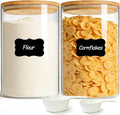ComSaf 2Pcs Large Glass Storage Containers by ComSaf