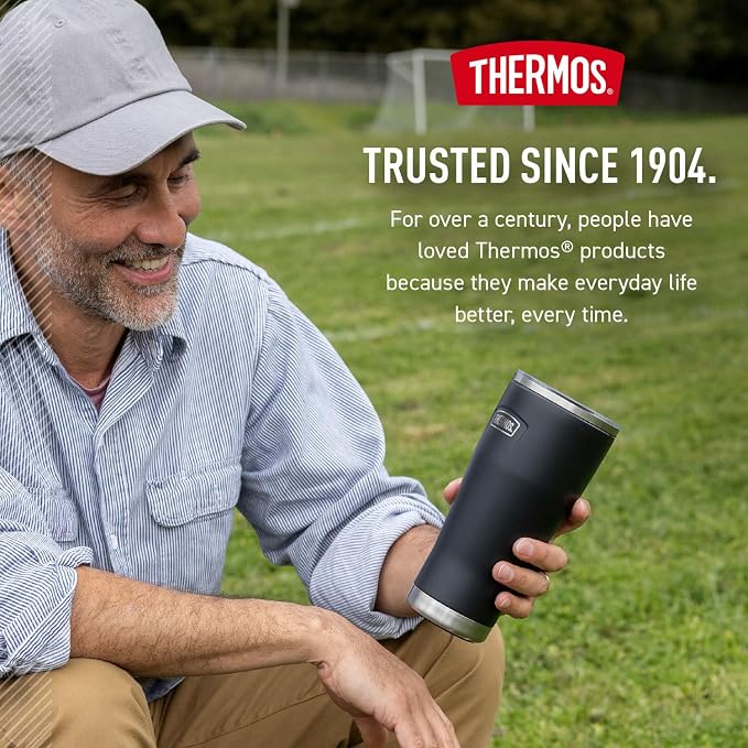 THERMOS ICON SERIES, Stainless Steel Tumbler with Slide Lock, 18 Ounce, Glacier - Image 7