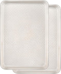 Wildone 2 Pack Half Sheet Baking Pans, Honeycomb Embossed Nonstick Baking Sheet by Wildone