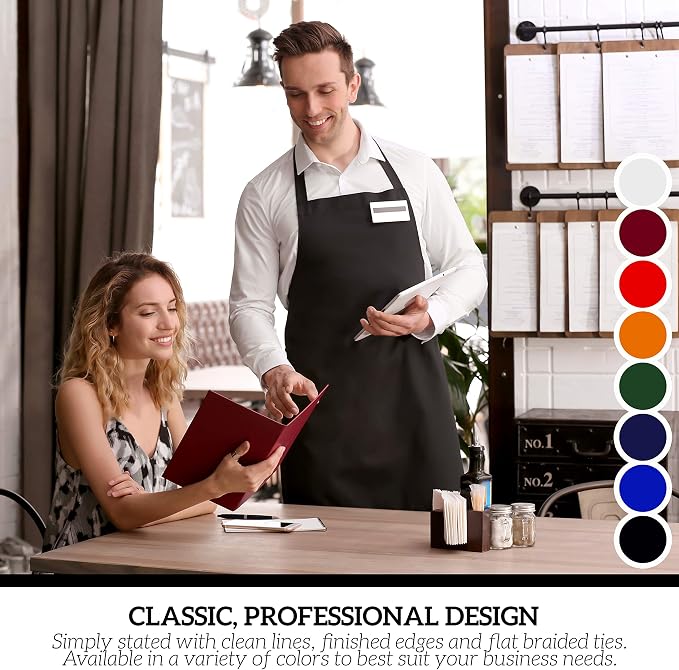 GREEN LIFESTYLE 2 Pack Chef Apron - Image 7
