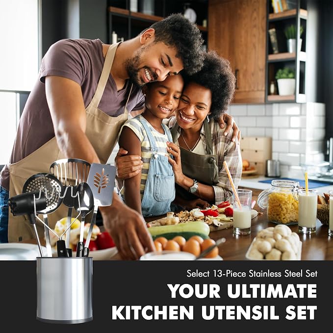 Chef Craft 13 Piece Select Stainless Steel Kitchen Tool Set - Image 5