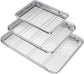 Wildone Baking Sheet with Rack Set, Stainless Steel Baking Pan Cookie Sheet by Wildone